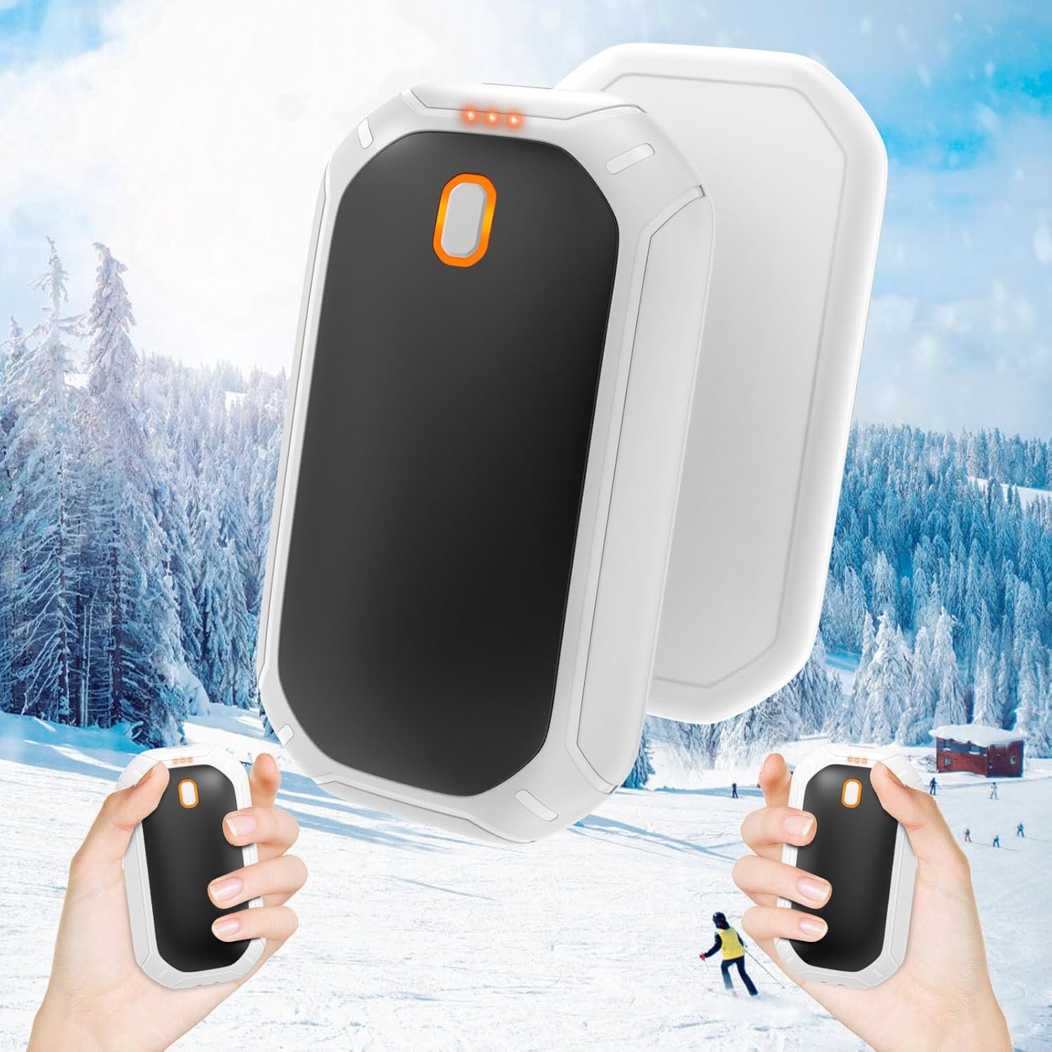 Magnetic Rechargeable Hand Warmers 2 Pack – Portable Electric Pocket Warmers for Outdoor, Camping & Hunting
