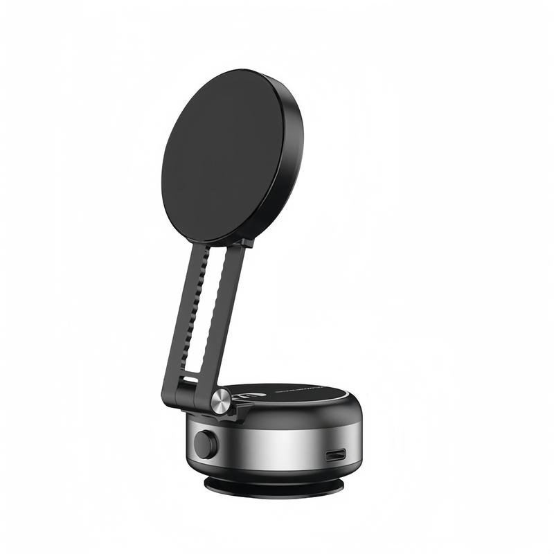 Vacuum Magnetic Phone Holder – Dual-Sided Suction & Magnetic Smartphone Stand, Foldable Mount for Car, Office & Selfie