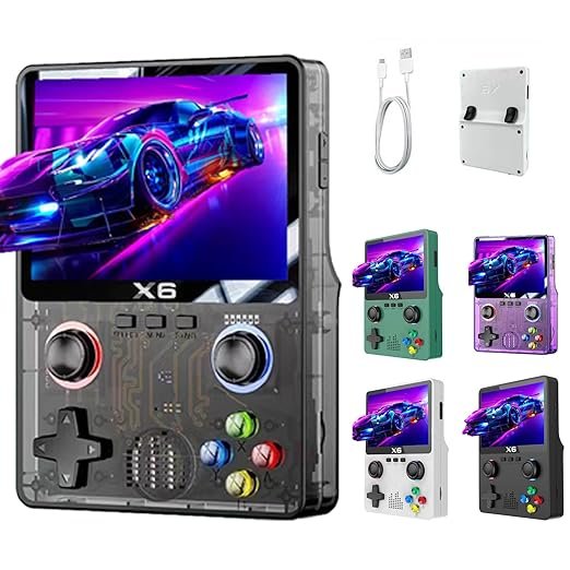 Consola de juegos retro portátil, más de 20.000 juegos clásicos integrados, pantalla HD de 3,5 pulgadas, consola arcade vintage portátil para adultos y niños